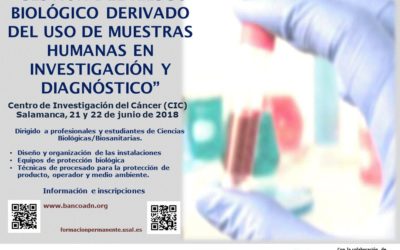 CURSO: “GESTIÓN DEL RIESGO BIOLÓGICO DERIVADO DEL USO DE MUESTRAS HUMANAS EN INVESTIGACIÓN Y DIAGNÓS