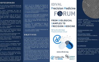 Curso Online Gratuito:  FROM BIOLOGICAL SAMPLES TO PRECISION MEDICINE